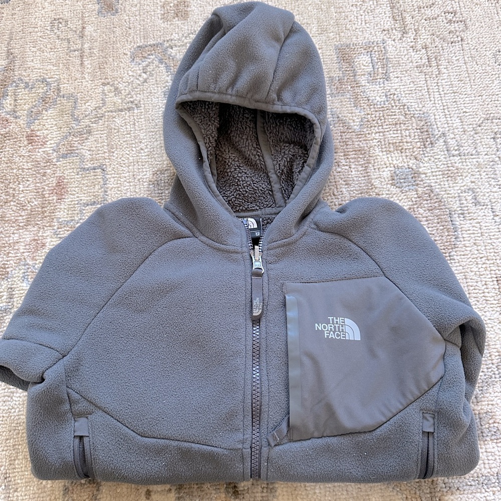 North Face Gray Boys Jacket/Coat size XS